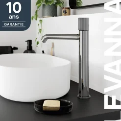 GoodHome Mitigeur de lavabo XL, chrome, Levanna