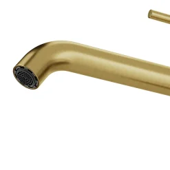 Robinet Lavabo Et Vasque|GoodHome Mitigeur de lavabo XL H.25,6 cm, doré satin, Owens