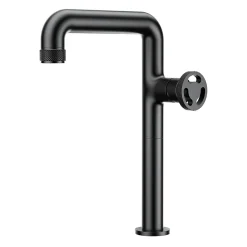 Essebagno Mitigeur de lavabo XL H.32 cm, noir, Factory
