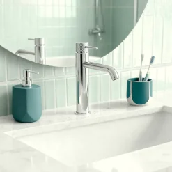 GoodHome Mitigeur de lavabo XL H.25,6 cm, chrome, Owens