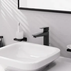 Robinet Lavabo Et Vasque|Hansgrohe Mitigeur de lavabo XL noir mat MySport