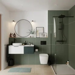 Robinet Lavabo Et Vasque|GoodHome Mitigeur de lavabo XL, noir, Levanna