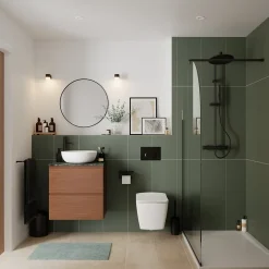 Robinet Lavabo Et Vasque|GoodHome Mitigeur de lavabo XL, noir, Levanna