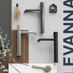Robinet Lavabo Et Vasque|GoodHome Mitigeur de lavabo XL, noir, Levanna