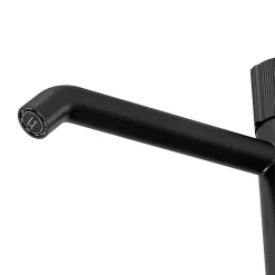 Robinet Lavabo Et Vasque|GoodHome Mitigeur de lavabo XL, noir, Levanna
