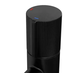 Robinet Lavabo Et Vasque|GoodHome Mitigeur de lavabo XL, noir, Levanna