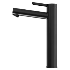 Robinet Lavabo Et Vasque|GoodHome Mitigeur de lavabo XL, noir mat, Maza