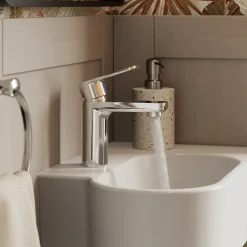 Robinet Lave-Mains|Robinet Lavabo Et Vasque|GoodHome Mitigeur de lavabo/lave-mains M, chrome, NF, Aisai