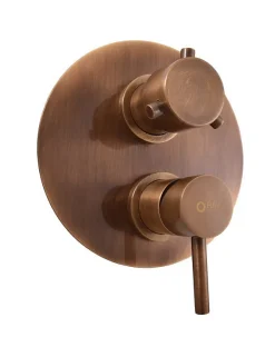 Colonne De Douche Encastrable|Rav Mitigeur douche encastrable SEINA avec arrêt automatique en laiton bronze
