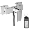 Hansgrohe Mitigeur douche mécanique cartouche 2 vitesses Vernis Shape chromé + nettoyant Briochin