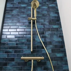 Essebagno Mitigeur douche thermostatique Or brossé Luisa