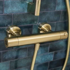 Essebagno Mitigeur douche thermostatique Or brossé Luisa
