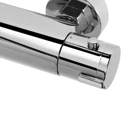Robinet De Douche|GoodHome Mitigeur douche thermostatique, chrome, Mayas