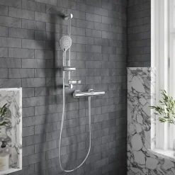 Robinet De Douche|Villeroy & Boch Mitigeur douche thermostatique VILLEROY ET BOCH Universal rond Chrome