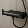 GoodHome Mitigeur douche thermostatique noir Selenga