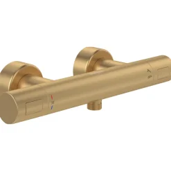 Robinet De Douche|Villeroy & Boch Mitigeur douche thermostatique VILLEROY ET BOCH Universal rond Or brossé