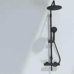 Essebagno Mitigeur douche thermostatique noir Oneo