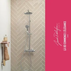 Jacob Delafon Mitigeur douche thermostatique Simone chrome + nettoyant