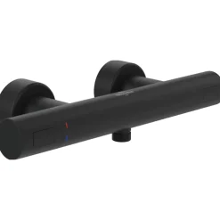 Robinet De Douche|Villeroy & Boch Mitigeur douche thermostatique VILLEROY ET BOCH Universal rond Noir mat