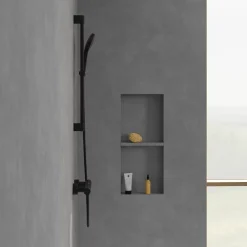 Robinet De Douche|Villeroy & Boch Mitigeur douche thermostatique VILLEROY ET BOCH Universal rond Noir mat
