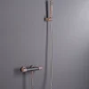 Colonne De Douche Encastrable|Imex Products Mitigeur douche thermostatique champagne en laiton et zama avec flexible PVC