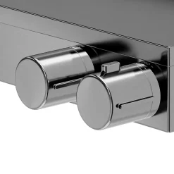 GoodHome Mitigeur douche thermostatique titane Kolima