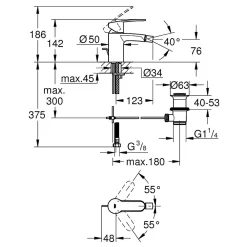 Grohe Mitigeur EUROSTYLE COSMOPOLITAN