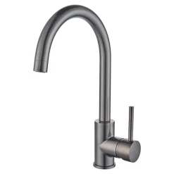 Cooke & Lewis Mitigeur haut de cuisine Katiki H. 33,5 cm effet titane