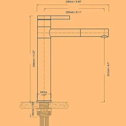 Robinet Lave-Mains|Kroos Mitigeur haut vasque Blanc & Chromé - Graffias