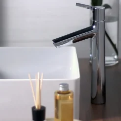 Robinet Lavabo Et Vasque|Hansgrohe Mitigeur lavabo avec tirette et vidage Talis S ComfortZone 190 surface chromé