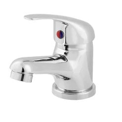 Mitigeur lavabo avec vidage et flexibles Femelle 12/17 en laiton chromé Arborg