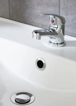 Mitigeur lavabo avec vidage et flexibles Femelle 12/17 en laiton chromé Arborg