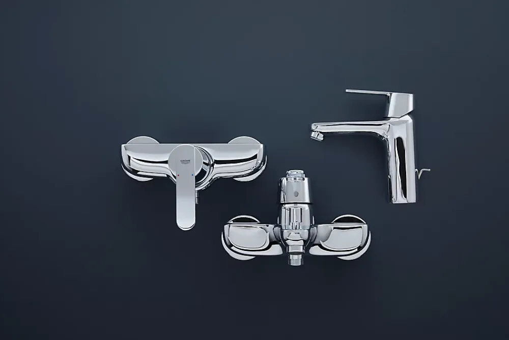 Robinet Lavabo Et Vasque|Grohe Mitigeur lavabo avec vidage Get finition chromé