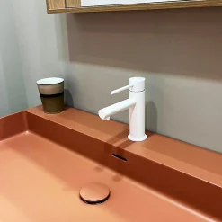 Robinet Lavabo Et Vasque|Essebagno Mitigeur lavabo bas blanc Luisa