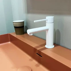 Robinet Lavabo Et Vasque|Essebagno Mitigeur lavabo bas blanc Luisa