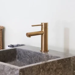 Essebagno Mitigeur lavabo bas cuivre brossé Luisa