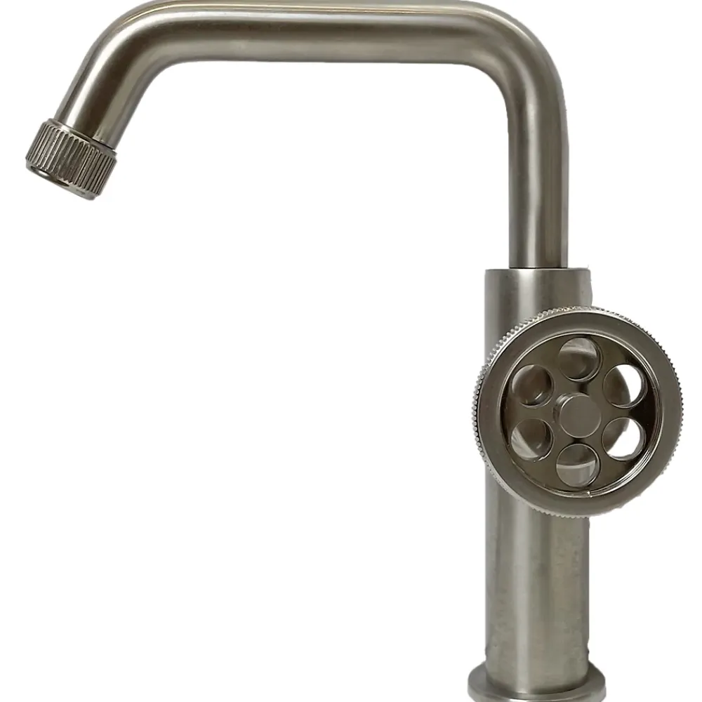 Robinet Lavabo Et Vasque|Essebagno Mitigeur lavabo bas façon inox Indus