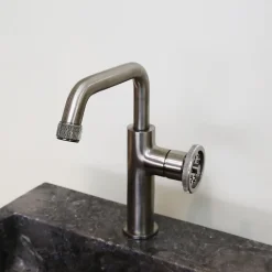 Robinet Lavabo Et Vasque|Essebagno Mitigeur lavabo bas façon inox Indus