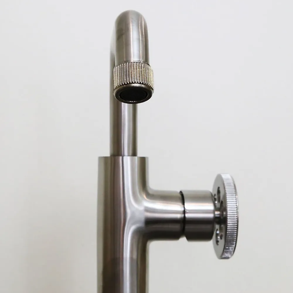 Robinet Lavabo Et Vasque|Essebagno Mitigeur lavabo bas façon inox Indus