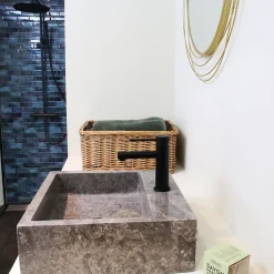 Robinet Lavabo Et Vasque|Essebagno Mitigeur lavabo bas noir Envol