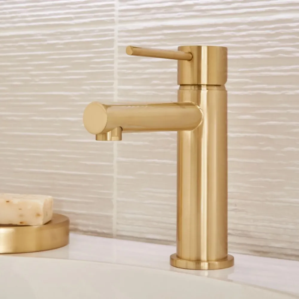 Essebagno Mitigeur lavabo bas or brossé Luisa
