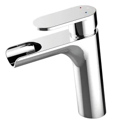 Planète Bain Mitigeur lavabo chromé avec bonde H 18.7 cm Cascade - Jungle
