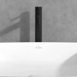 Villeroy & Boch Mitigeur lavabo droit surélevé VILLEROY ET BOCH Dawn sans tirette Noir mat