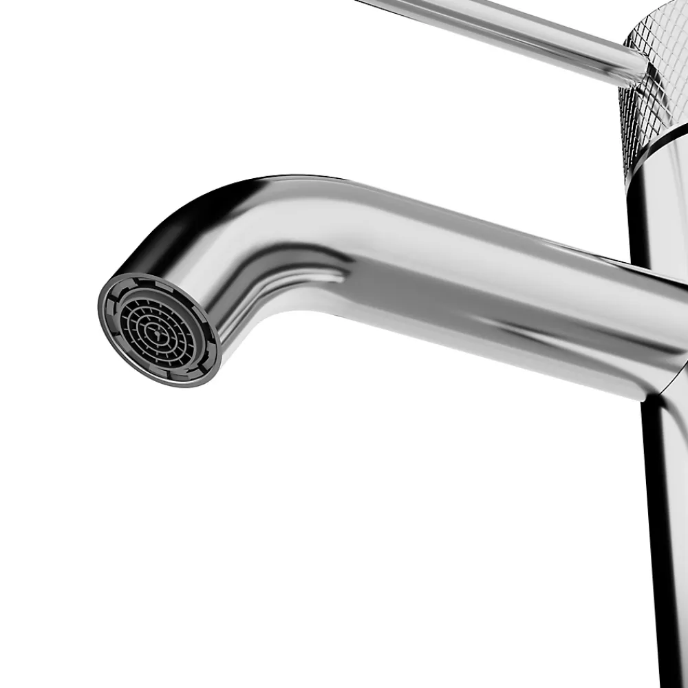 Robinet Lavabo Et Vasque|GoodHome Mitigeur lavabo effet chrome taille M, Owens
