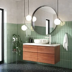 Essebagno Mitigeur lavabo Deco avec vidage en laiton coloris blanc modèle haut