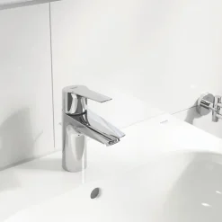 Robinet Lavabo Et Vasque|Grohe Mitigeur lavabo Quickfix Start 2021 avec tirette et vidage chromé taille S
