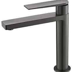 Robinet Lavabo Et Vasque|Essebagno Mitigeur lavabo haut gris gun métal Allure