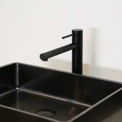 Essebagno Mitigeur lavabo haut noir Envol