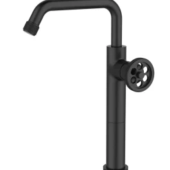 Essebagno Mitigeur lavabo haut noir Indus