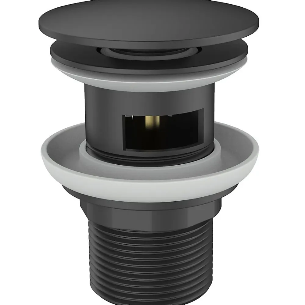 Essebagno Mitigeur lavabo haut noir Indus